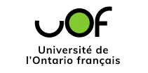 Logo officiel de l’Université de l’Ontario français, exposant au Salon étudiant Canada à Casablanca, Rabat et Agadir.