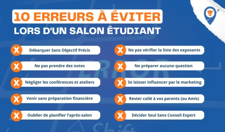 10 Erreurs à Éviter lors d&rsquo;un Salon Étudiant en 2026